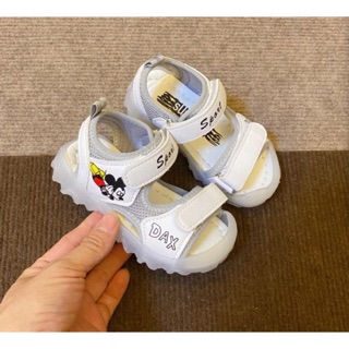 [ ẢNH THẬT] Sandal bé trai gái Mickey có đèn xinh xắn, rất bền, mềm