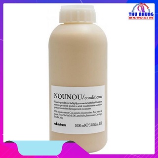 Dầu xả siêu mượt cho tóc khô hư tổn do hóa chất uốn duỗi nhuộm - Davines Nounou Conditioner 1000ml