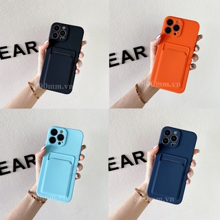 Ốp Điện Thoại Silicon Dẻo Có Ngăn Đựng Thẻ Và Camera Cho Redmi 9C 9 Note 10 Pro Xiaomi 11T Pro POCO X3 Pro NFC F3 M3 POCO X3 GT Sự Bảo Vệ