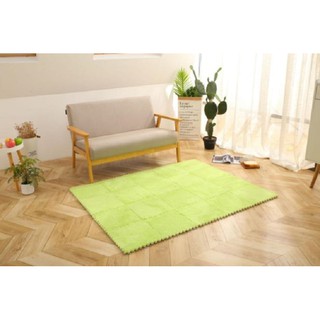 Bộ 20 tấm thảm lông xốp 30x30x1cm - Xanh lá