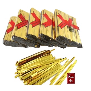 [HOẢ TỐC] Kẽm xoắn/ kim tuyến/ nơ 8cm dùng cột bánh kẹo, làm đồ thủ công