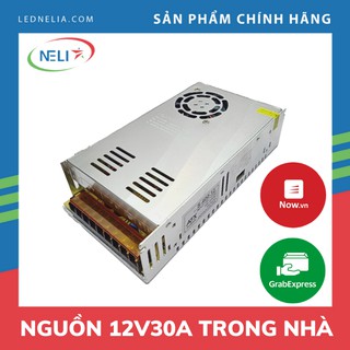 Nguồn chuyển đổi điện áp 220V xuống 12V33A dùng trong nhà, có quạt gió tản nhiệt, dùng chạy led và camera