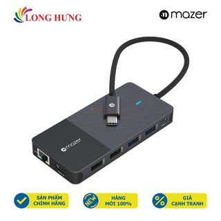 Cổng chuyển đổi Mazer Infinite.Multimedia Pro Hub 12-in-1 Type-C M-UC2MULTI7004 - Hàng chính hãng
