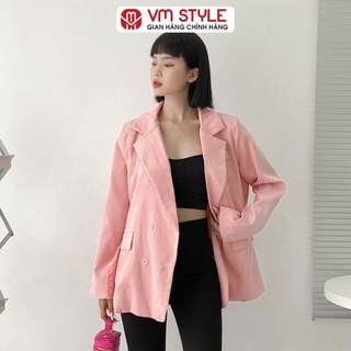 Áo vest tay dài 2 nắp 4 nút P449 VM STYLE, áo khoác blazer nữ thời trang ulzzang 22KV03PU0201