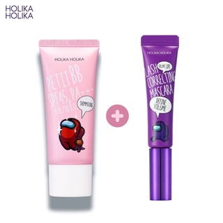 COMBO Da Mịn Mày Xinh Holika Holika Mascara Lash Correcting Define Volume 9ml + BB Cream Petit BB Shimmering 30ml