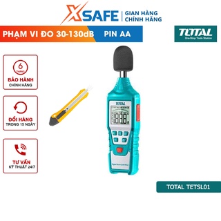 Máy đo độ ồn kỹ thuật số TOTAL TETSL01 màn hình LCD Thiết bị đo độ ồn kỹ thuật số cầm tay phạm vi đo từ 30-130dB