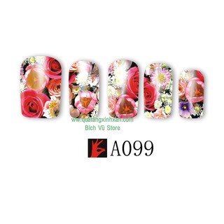 Decal Hoa nước dán móng mã A