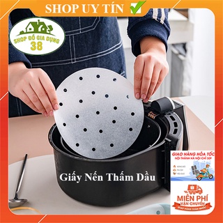 [B1] Túi 100 Tờ Giấy Nến Đục Lỗ Thấm Dầu - Lót Nồi Chiên Không Dầu,Xửng Hấp Tiện Lợi