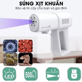 Máy phun khử khuẩn xịt khử khuẩn covid cầm tay nano k5 pro D3001
