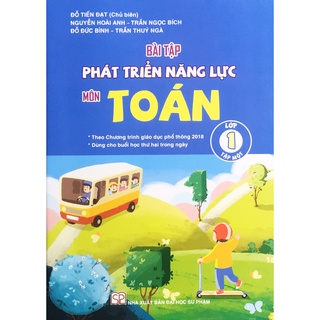 Sách - Bài tập phát triển năng lực môn toán lớp 1 tập 1 (Ảnh Ô tô và em bé)