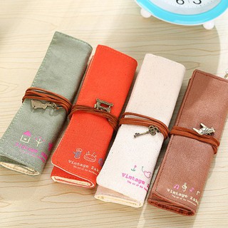 TÚI BÚT VẢI CUỘN XINH XẮN VINTAGE