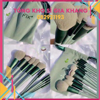 sp508 Bộ cọ trang điểm 13 cây của Fix có hộp và túi đựng