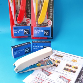 Dập ghim PLUS số 10 - 10E/ 15 tờ TẶNG KÈM 2 Hộp Ghim