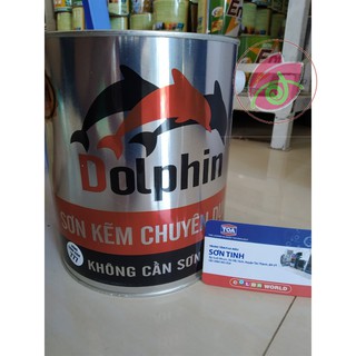 Sơn giả gỗ Sơn dolphin màu bóng cánh gián 777 Lon 400gram, 800Gram
