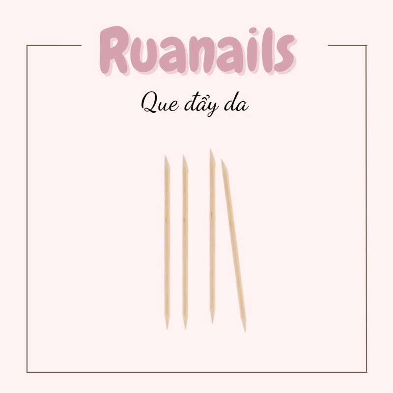 Que gỗ đẩy da làm móng