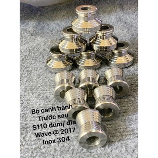 bộ canh đùm trước &amp; sau inox Darem ws 110 wave @ 17