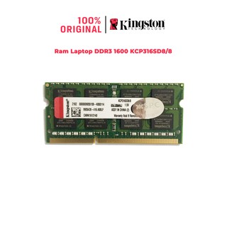 Ram Laptop Kingston DDR3 Bus 1600 cho mọi dòng Laptop KCP316SS8/4 KCP316SD8/8
