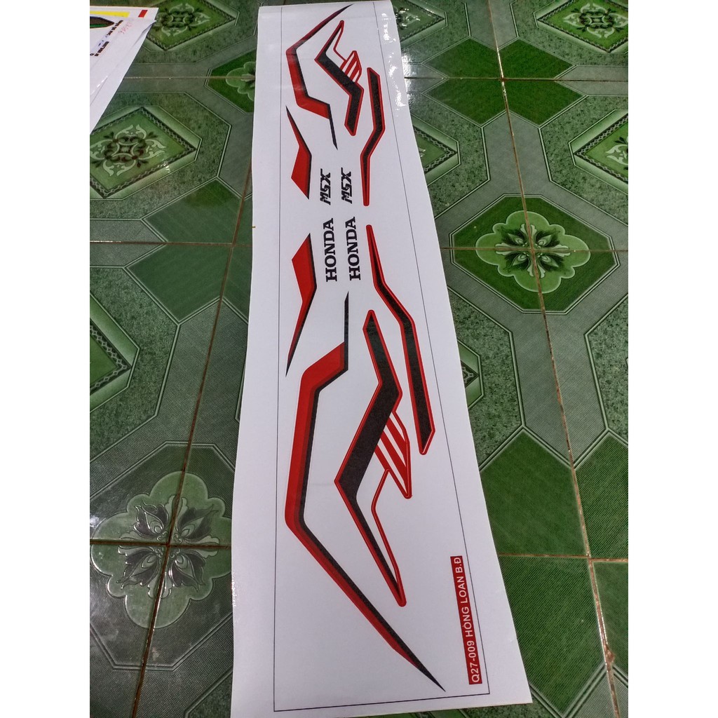 tem rời MSX trắng đỏ