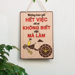 Trang trí Bảng gỗ tạo động lực - khẩu hiệu, slogan
