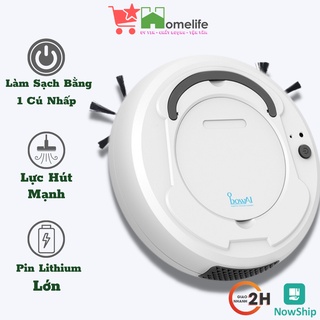 Robot Hút Bụi Đa Năng Thông Minh Bowai Lau Nhà Tự Động Công Nghệ AI 3 Trong 1