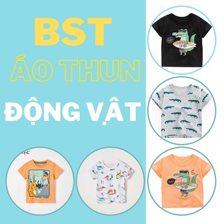 Áo thun hè cotton họa tiết động vật cho bé trai 2-8 tuổi Mẫu mới 2022 - Little Maven Official Store