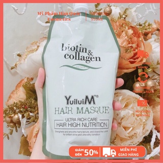 Hấp Ủ Tóc Biotin collagen siêu mềm mượt Gói 500ml