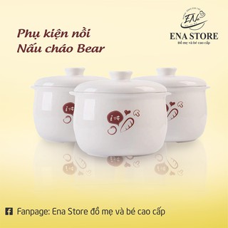 Lõi và nắp sứ nồi nấu cháo bear 0.8l, 1.6l và 0.5l