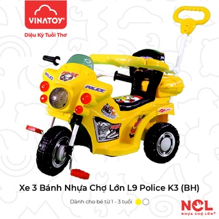 Xe 3 bánh Nhựa Chợ Lớn L9 Police K3 ĐKBH - M1675-X3B