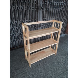 Kệ sách gỗ 3 tầng ngang 80cm - Lê Tâm Furniture