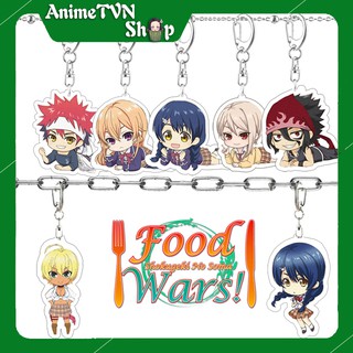 Móc khoá Mica anime Shokugeki no Souma (Vua đầu bếp Soma) - Nhựa Cứng Acrylic In 2 mặt sắc nét ( ảnh thật )