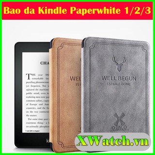 Bao da máy đọc sách Kindle Paperwhite 1/2/3 họa tiết hươu nai đẹp mắt