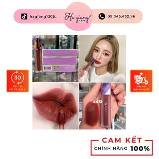 Son Kem Lì Black Rouge màu 12 nâu đỏ son blackrouge a12