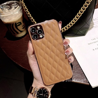 Ốp Điện Thoại Da Cao Cấp Mạ Điện Cho Iphone 13 12 11 Pro Max 7 8 PLUS X XSMAX XR