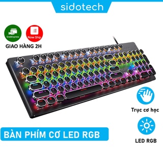 Bàn phím cơ gaming LED RGB SIDOTECH YINDIAO ZK4 dòng bàn phím máy tính phím tròn 8 chế độ sáng tuổi thọ 50 triệu lần bấm