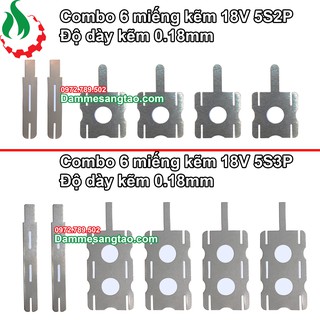 DMST Combo 6 miếng kẽm 18V 5S2P 5S3P