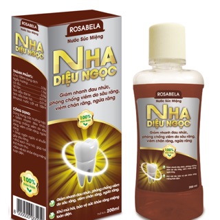 Nước súc miệng Nha Diệu Ngọc giảm đau, ngừa các bệnh răng miệng hương bạc hà