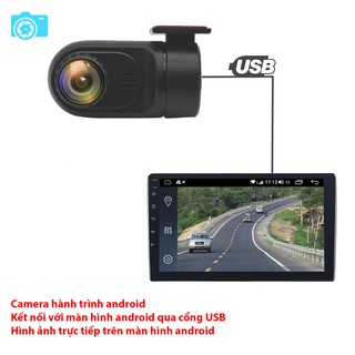 Camera hành trình oto tích hợp với màn hình android, độ phân giải HD 1280x720P, model F2