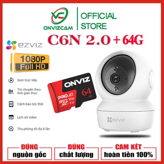 Camera Wifi dòng P/T EZVIZ_C6N 1080P - Hàng chính hãng/ THẺ nhớ ONVIZ PRO 32/64G