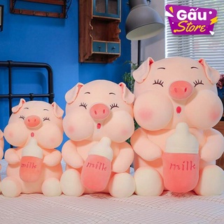 [Mã LIFEXANH03 giảm 10% đơn 500K] Gấu Bông Heo Ôm Bình Sữa Hàng Việt Nam cao cấp siêu mềm mịn
