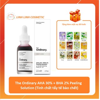 [Tặng kèm mặt nạ] Tẩy da chết AHA 30% + BHA 2% Peeling Solution The Ordinary