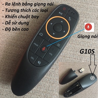 Điều khiển chuột bay G10S tìm kiếm giọng nói dùng các loại đầu BOX TV Android