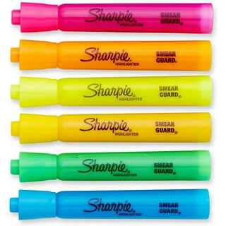BÚT DẠ QUANG THÂN TO MỰC KHÔNG LEM Sharpie Tank Highlighters Assorted Colors, Chisel Tip Highlighter Pens