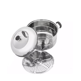 Nồi hấp Inox nắp kính 20cm nhỏ gọn tiện lợi