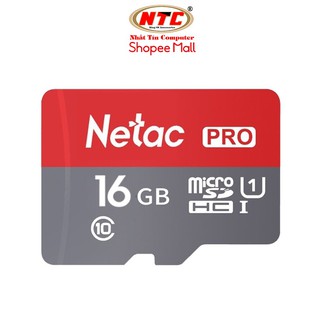 Thẻ nhớ microSDHC Netac Pro 16GB U1 2K 90MB/s - Không Box (Đỏ)
