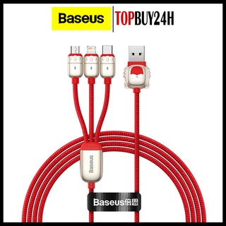 Cáp Sạc Baseus Usb 3 Trong 1 Cho Iphone Xr Xs Max Samsung S10 Huawei_TOPBUY24HMall
