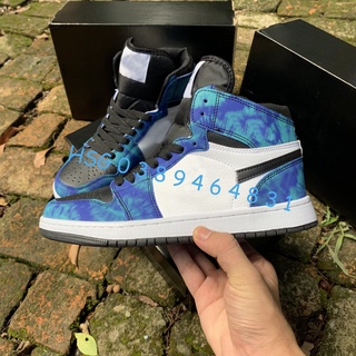 [Freeship+Box+Bill] Giày 𝐉 galaxy xanh loang cao cổ hàng chất lượng