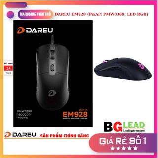 Chuột Gaming DAREU EM928 (PixArt PMW3389, LED RGB)