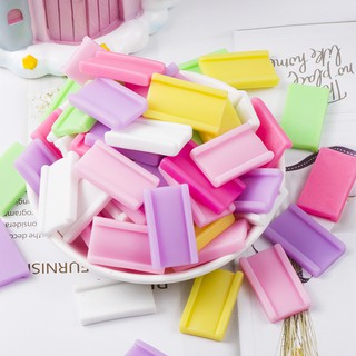 mô hình kẹo cao su miếng chữ nhật phụ kiện trang trí slime