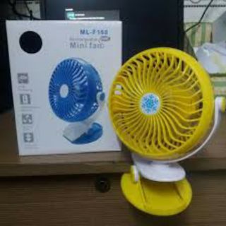 [Mã ELHA22 giảm 5% đơn 300K] QUẠT MINI KẸP ĐA NĂNG ML-F168 - PIN SẠC, CỔNG USB