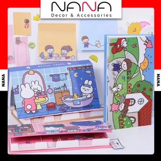 Bộ Giấy Note 480 TờSIÊU HOTHộp Giấy Note Sticker Sweet House Siêu Kute